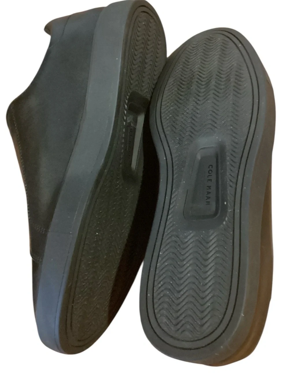 Cole Haan GrandPro Luxe Leather Slip On Sneakers Black Men's Size 10